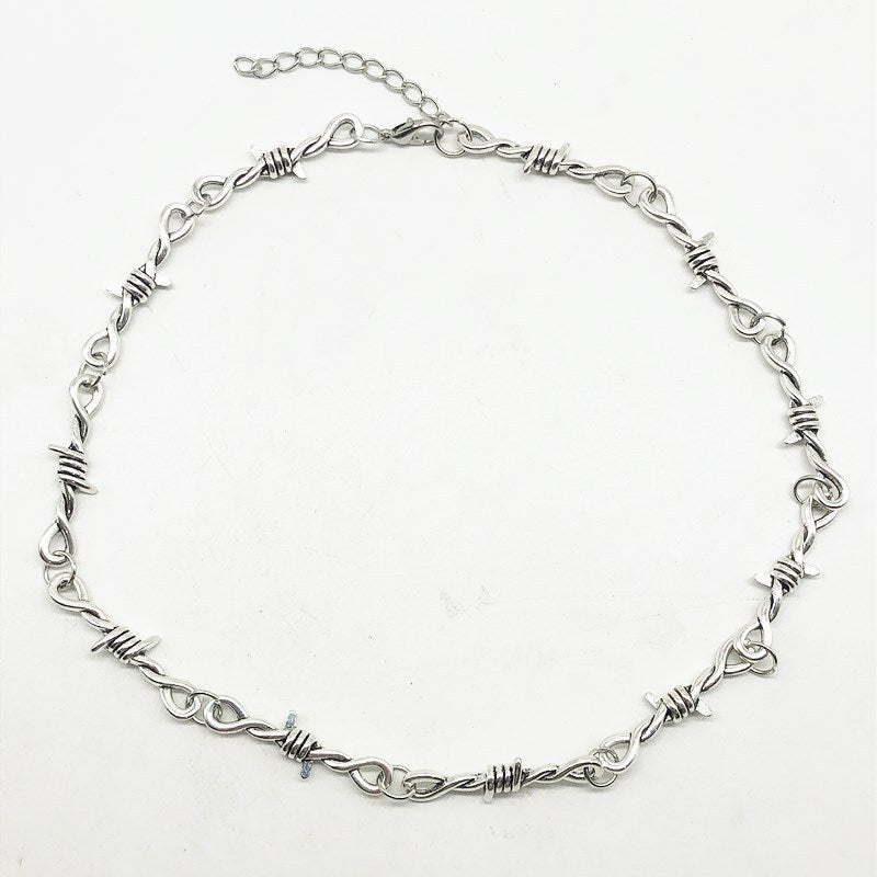 Iron Throne Barbed Wire Necklace