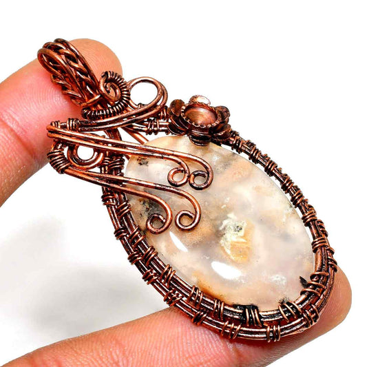 Serenity’s Embrace – Opal & Copper Pendant