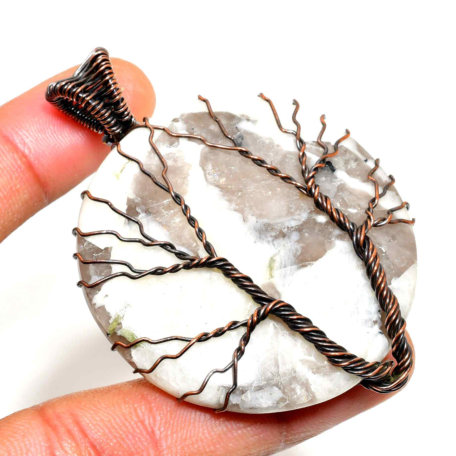 Arbor Vitae – Quartz & Copper Pendant