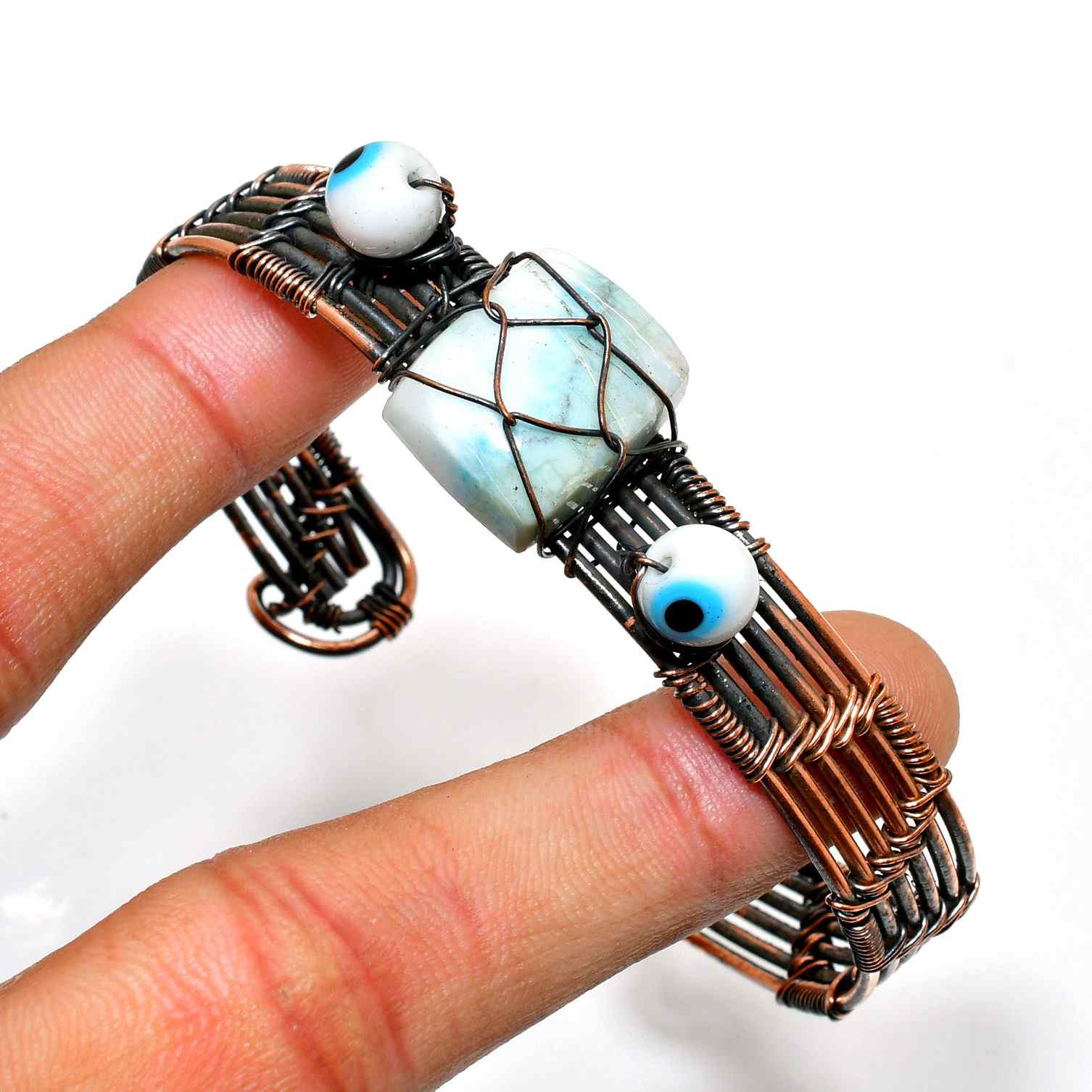 Luna’s Aura – Opal & Copper Guardian Bracelet