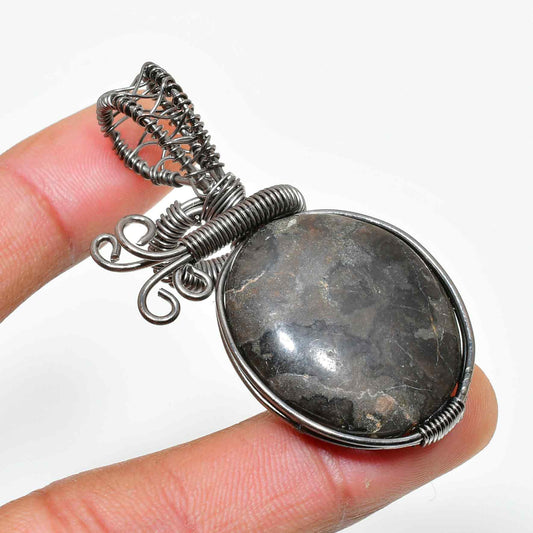 Guardian’s Aegis – Black Tourmaline Silver Pendant