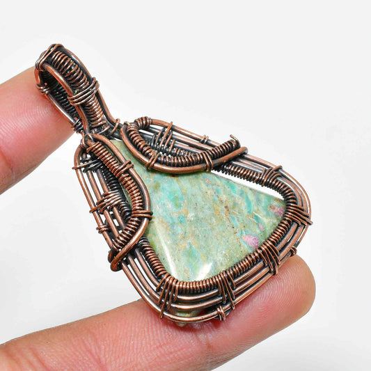 Nature’s Balance – Turquoise Copper Pendant