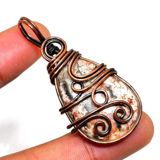 Terra’s Embrace – Earthstone & Copper Pendant