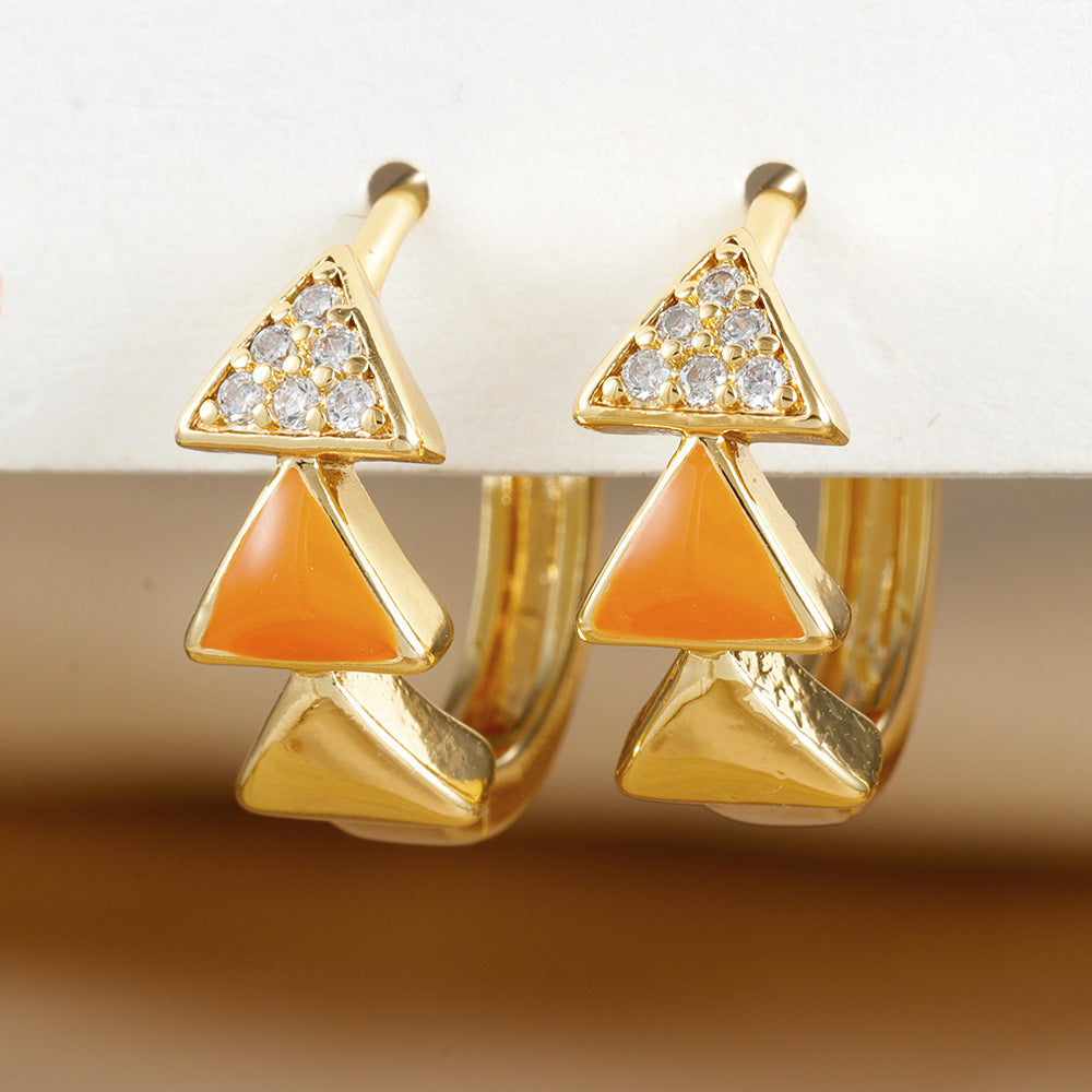 Triangle Vibe Retro Earrings