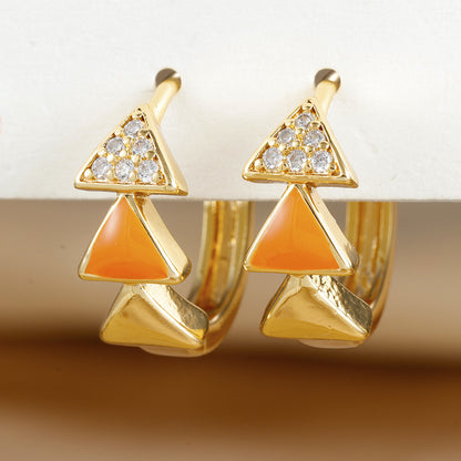Triangle Vibe Retro Earrings