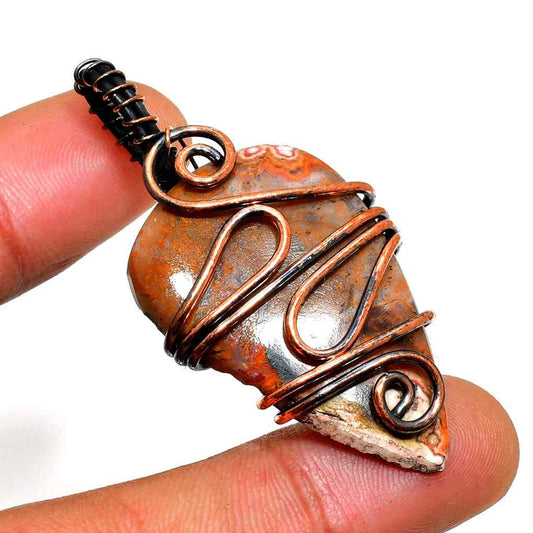 Gaia’s Embrace – Jasper & Antique Copper Pendant