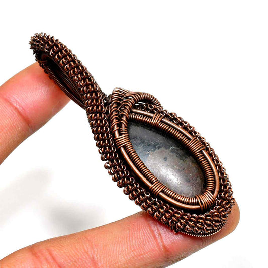 Shadowguard – Obsidian Copper Pendant