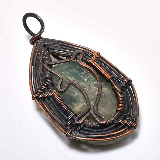 Ivy’s Clarity – Fluorite Copper Pendant