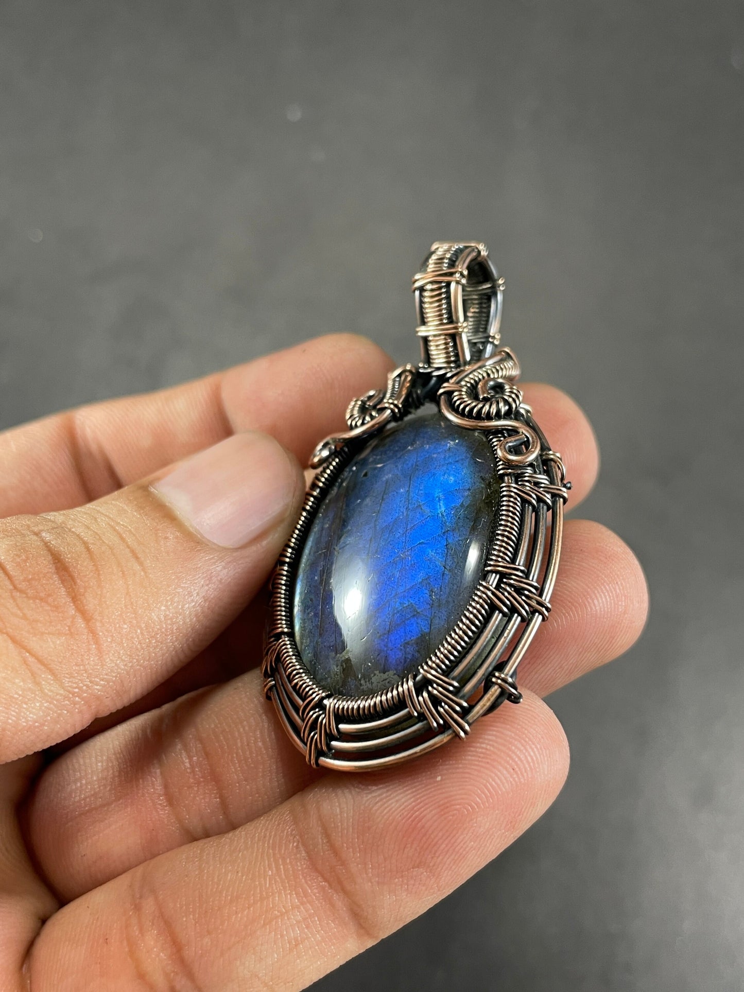 Blue Labradorite Gemstone Pendant