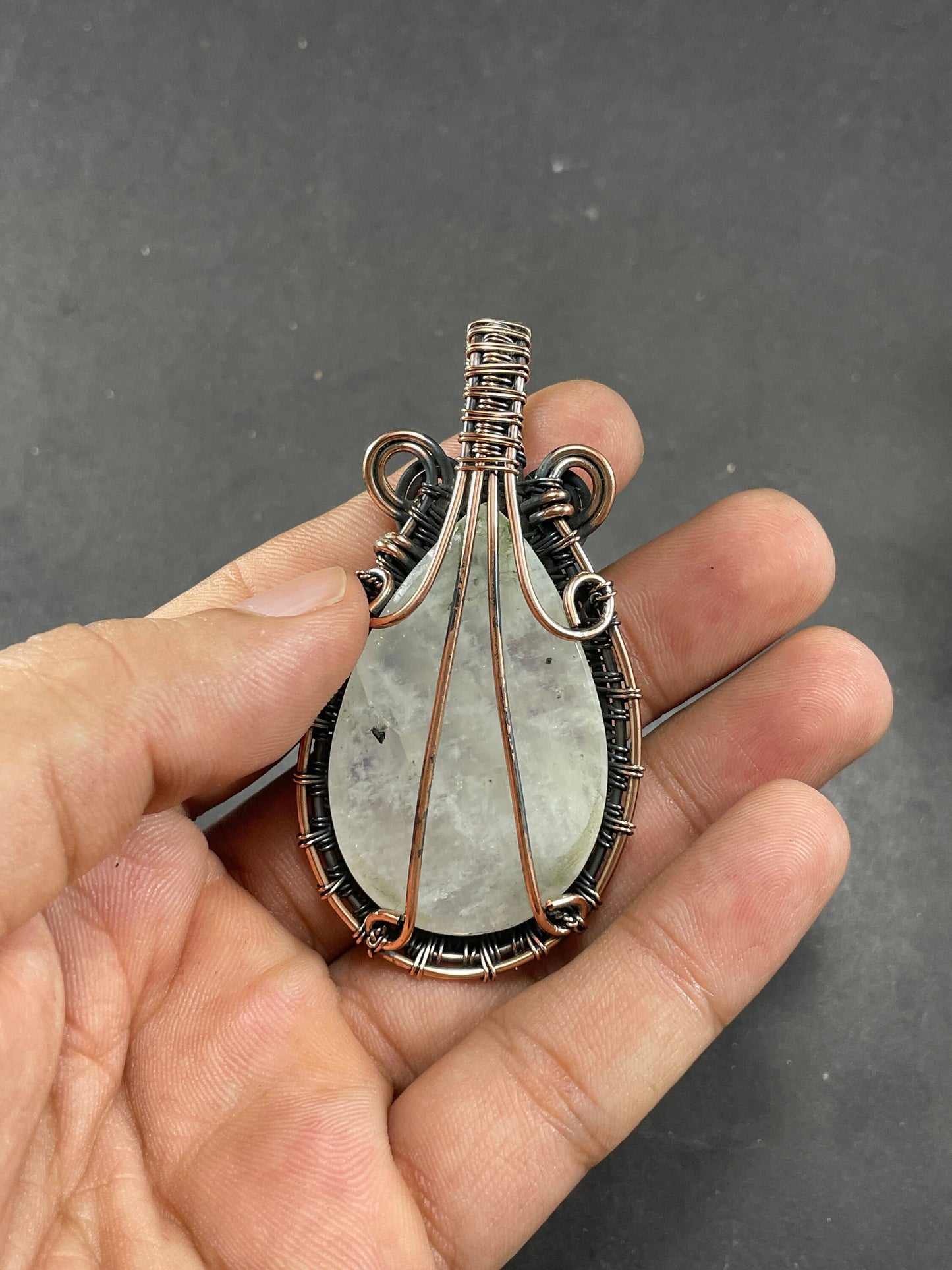 White Moonstone Gemstone Pendant