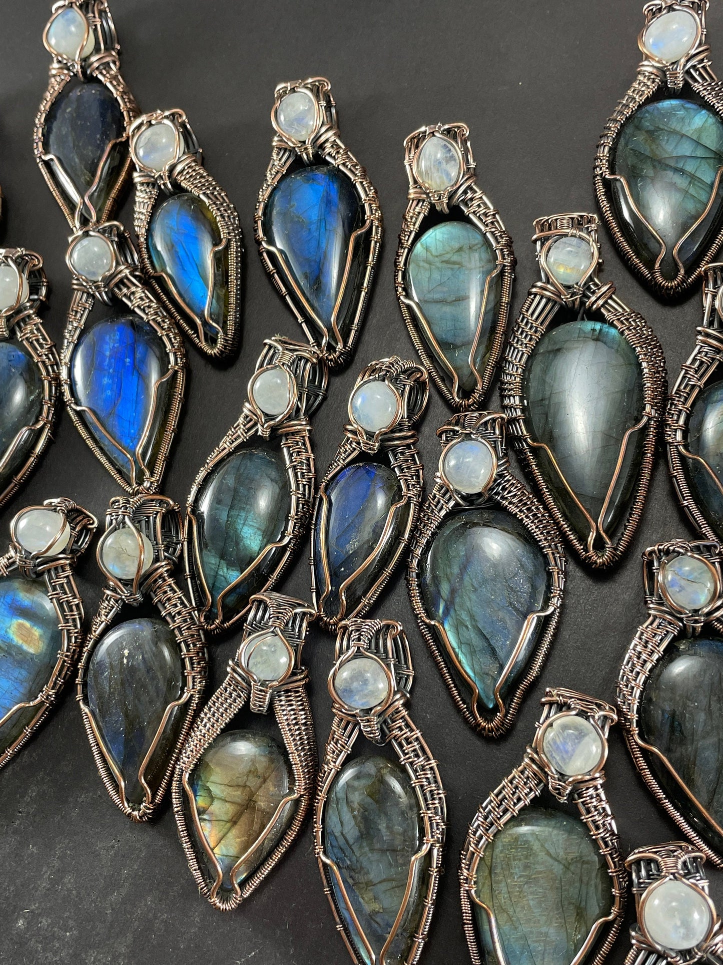 Blue Labradorite Gemstone Pendant