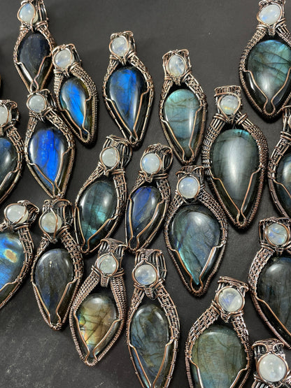 Blue Labradorite Gemstone Pendant