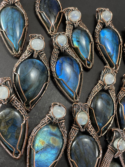 Blue Labradorite Gemstone Pendant