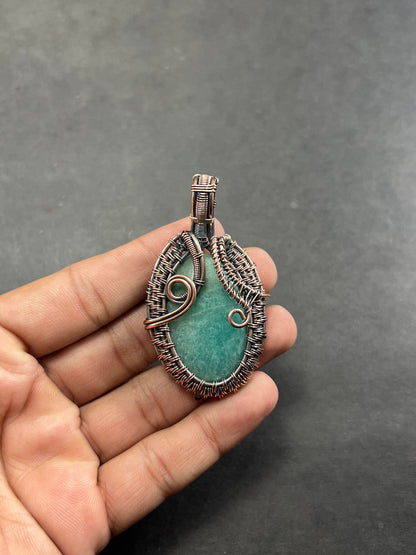 Green Amazonite Gemstone Pendant