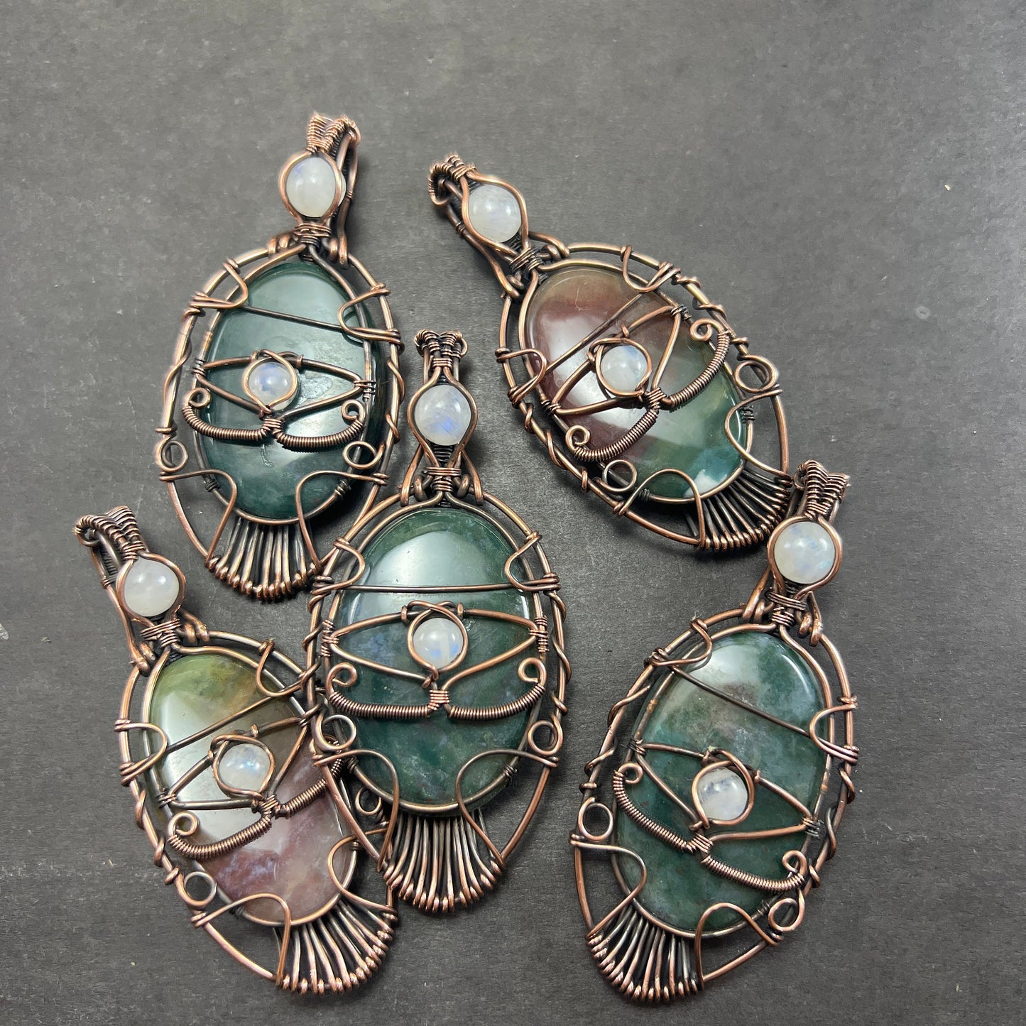 Green Bloodstone Gemstone Pendant