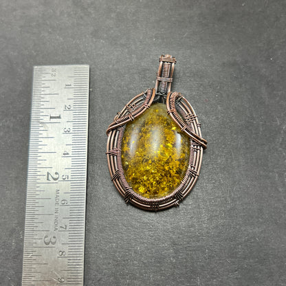 Golden Amber Gemstone Pendant