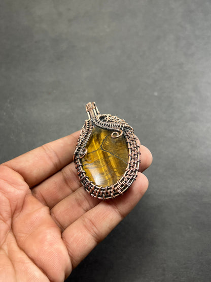 Brown Tiger Eye Gemstone Pendant
