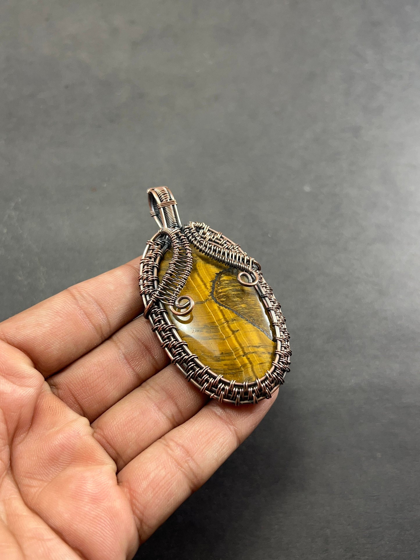 Brown Tiger Eye Gemstone Pendant