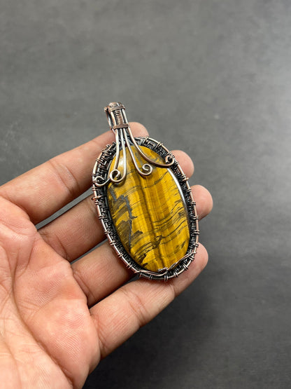 Brown Tiger Eye Gemstone Pendant
