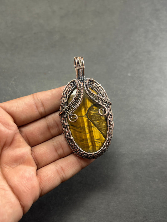 Brown Tiger Eye Gemstone Pendant