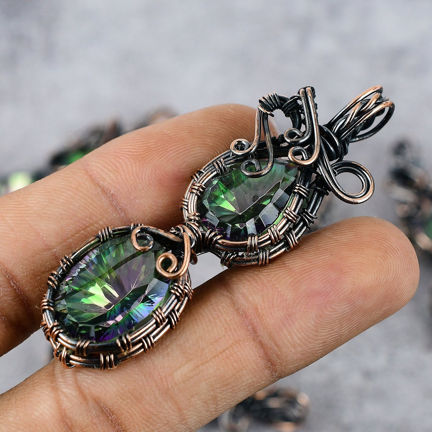 Rainbow Mystic Topaz Gemstone Pendant