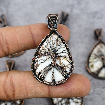 Copper Brown Wild Horse Jasper Gemstone Pendant