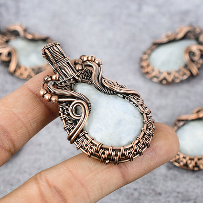 Rainbow Moonstone Gemstone Pendant