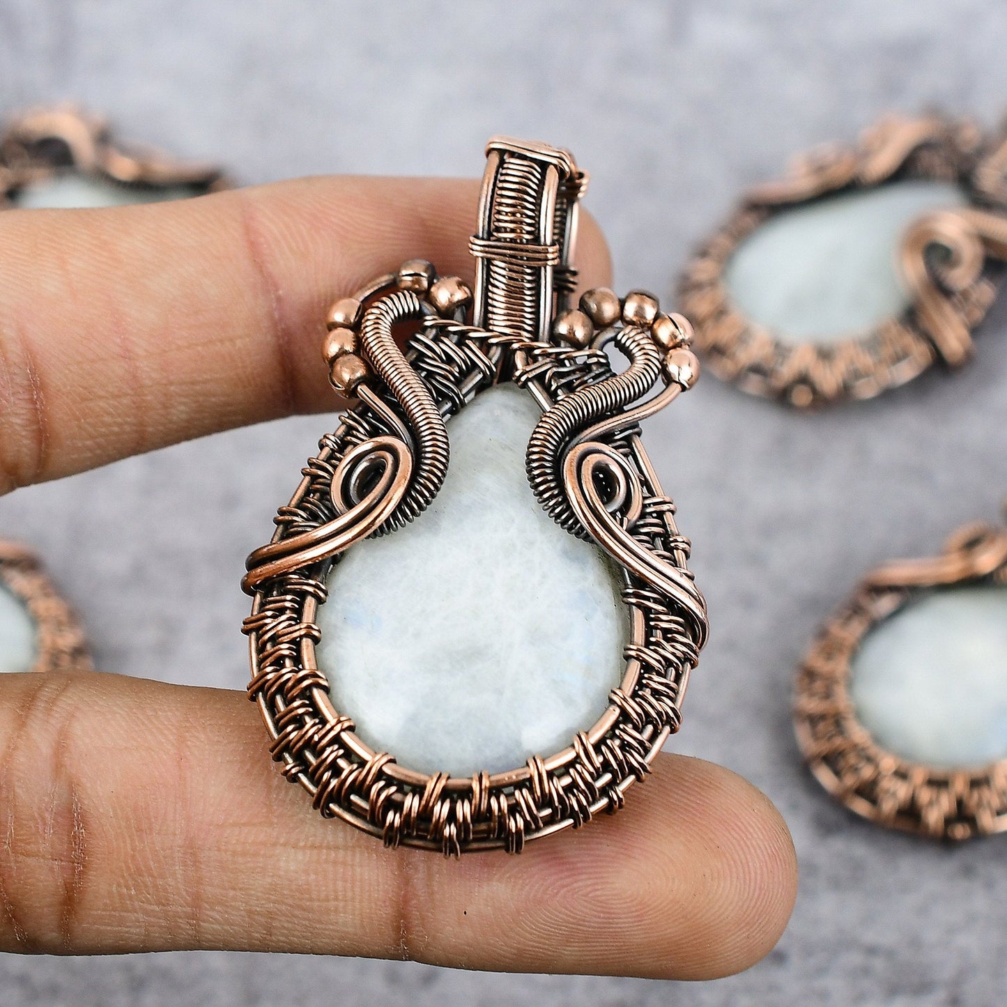 Rainbow Moonstone Gemstone Pendant