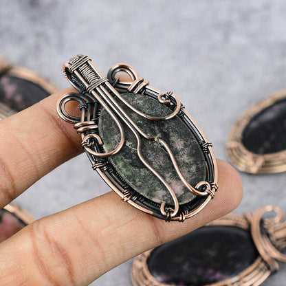 Pink Rhodonite Gemstone Pendant
