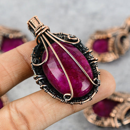 Kashmir Red Ruby Gemstone Pendant