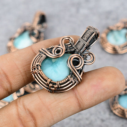 Blue Larimar Gemstone Pendant