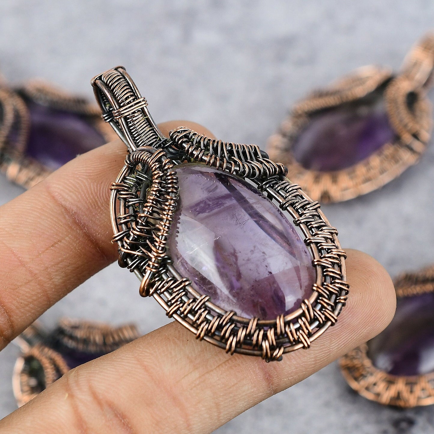 Purple Amethyst Gemstone Pendant