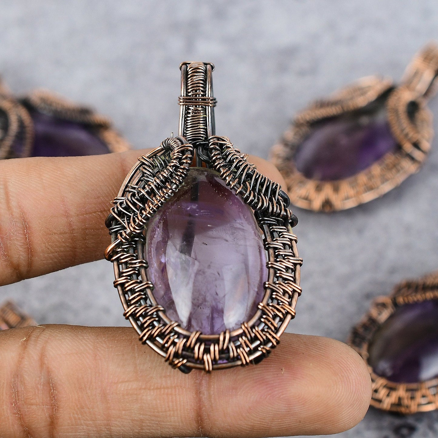 Purple Amethyst Gemstone Pendant
