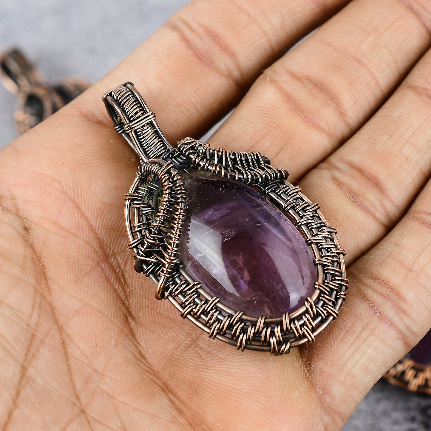 Purple Amethyst Gemstone Pendant