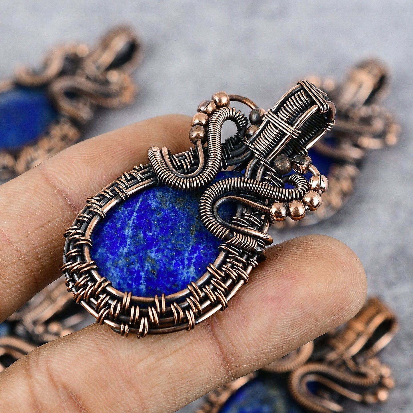 Blue Lapis Lazuli Gemstone Pendant
