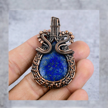 Blue Lapis Lazuli Gemstone Pendant