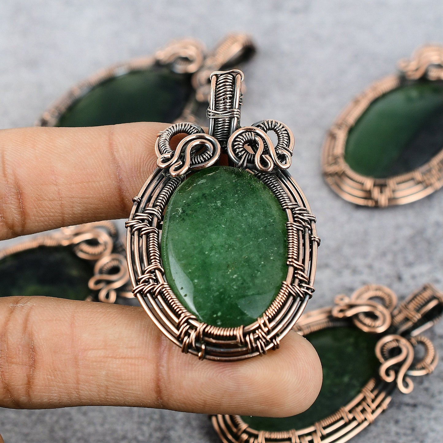 Green Aventurine Gemstone Pendant