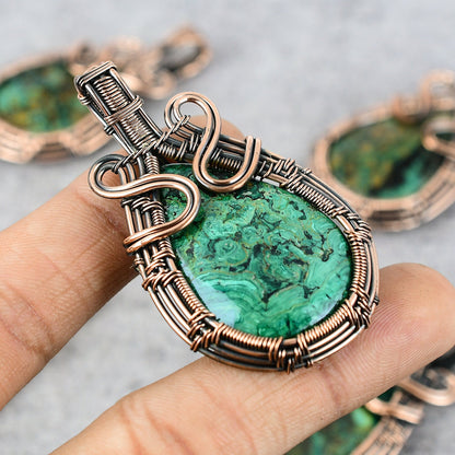 Blue Azurite Gemstone Pendant