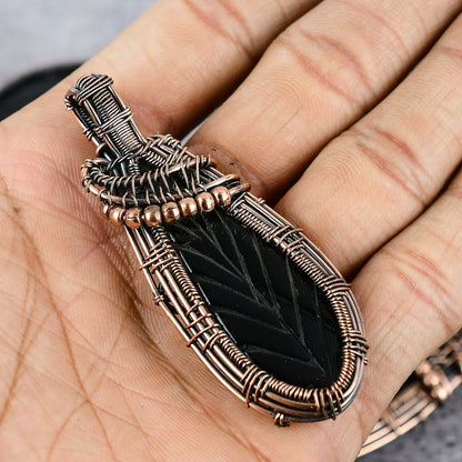 Black Onyx Gemstone Pendant