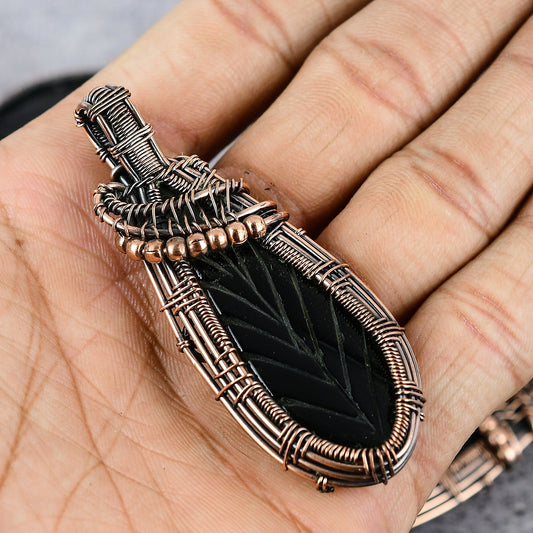 Black Onyx Gemstone Pendant