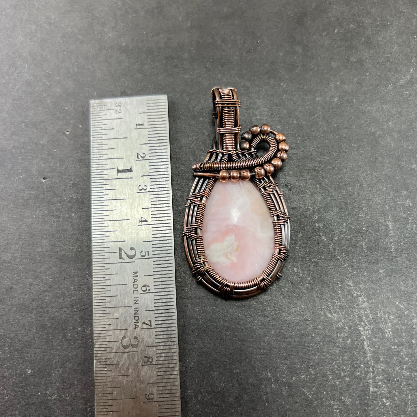 Pink Opal Gemstone Pendant
