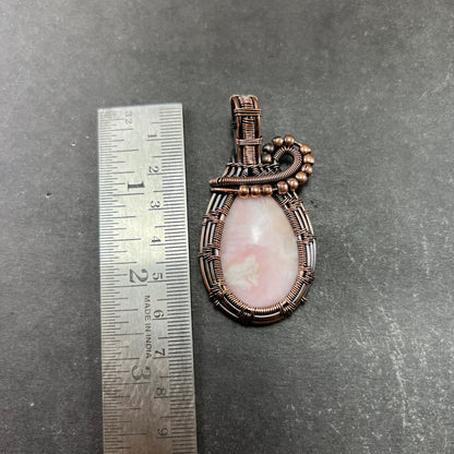 Pink Opal Gemstone Pendant