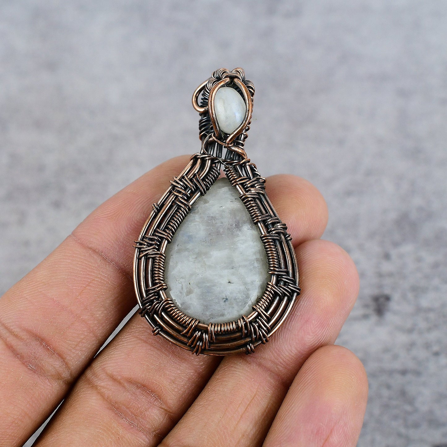 Rainbow Moonstone Gemstone Pendant