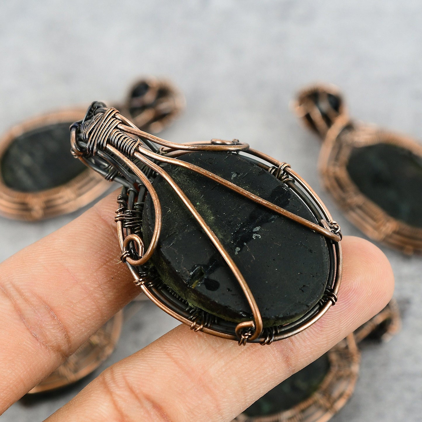 Black Tourmaline Gemstone Pendant