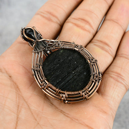 Black Tourmaline Gemstone Pendant