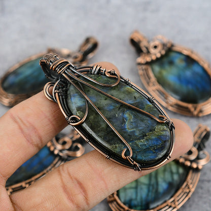 Blue Labradorite Gemstone Pendant