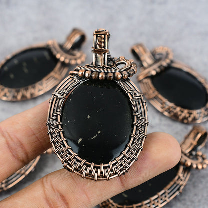 Black Apache Gemstone Pendant