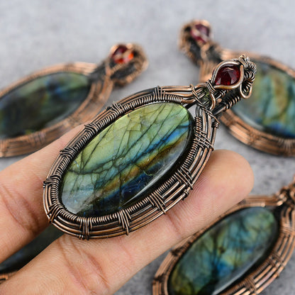 Blue Labradorite Gemstone Pendant