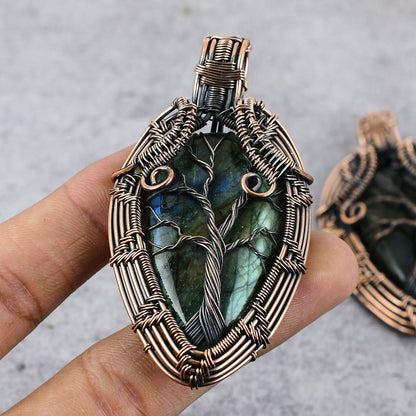 Blue Labradorite Gemstone Pendant