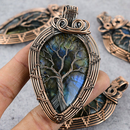 Blue Labradorite Gemstone Pendant